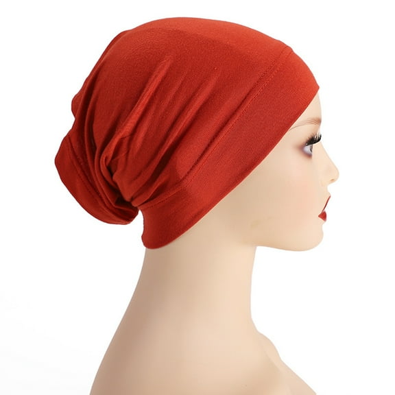 GILIGEGE Slouchy Beanie Hats Hijab Cap for Women Islam Muslim Turban Under Scarf Undercap Soft Jersey Bonnet Tube Cap Chemo Cap Elastic Sleeping Cap Pre Tied Head Scarves Women Headwear Turban Caps H