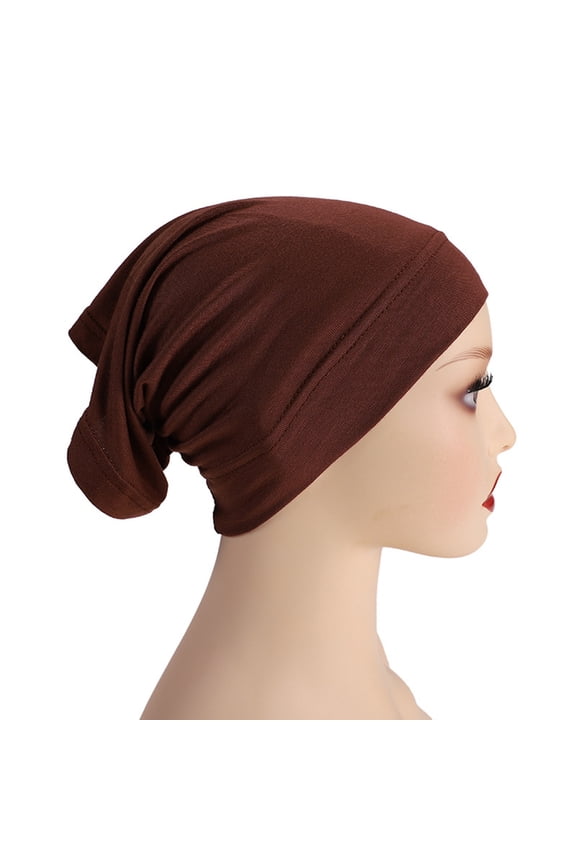 Slouchy Beanie Hats Hijab Cap for Women Islam Muslim Turban Under Scarf Undercap Soft Jersey Bonnet Tube Cap Chemo Cap Elastic Sleeping Cap Pre Tied Head Scarves Women Headwear Turban Caps H