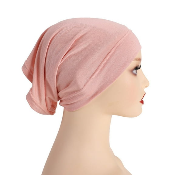 GILIGEGE Slouchy Beanie Hats Hijab Cap for Women Islam Muslim Turban Under Scarf Undercap Soft Jersey Bonnet Tube Cap Chemo Cap Elastic Sleeping Cap Pre Tied Head Scarves Women Headwear Turban Caps H