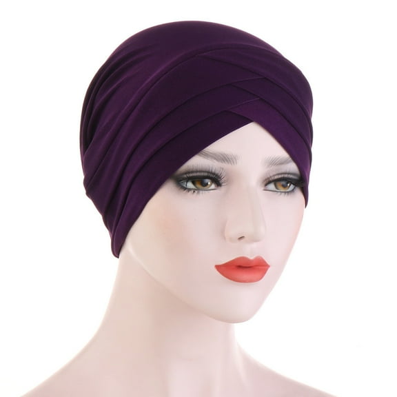GILIGEGE Slouchy Turban Hats Cancer Headwear Cancer Sleep Cap Stretchy Hair Loss Beanie Hats Headwrap Head Coverings for Women Girl Ladies Women Autumn Winter Warm Solid Muslim Cap Hat Wrap Scarf Cap