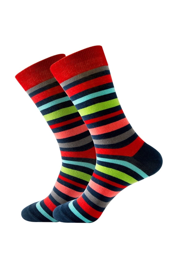 Stripe Dress Socks Funny Novelty Crazy Fun Socks for Unisex,Christmas Socks for Women Mens,Colorful Casual Fashion Socks Comfortable Socks Stretchy Crew Socks