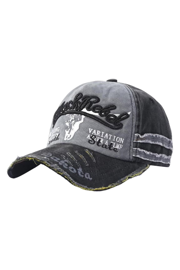 Summer Embroidered Floral Baseball Cap Washed Baseball Cap Adjustable Dad Hat Women's Vintage Hat Plant Baseball Cap Gardening Hat Gifts for Women Girl Dirts Hats Black