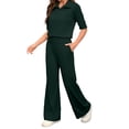 thumbnail image 1 of GILIGEGE Two Piece Sets for Women Track Suits for Women Set Stretchy Comfy Solid Travel Set Womens Clothing 2 Piece 2025 Green S, 1 of 7