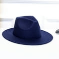 thumbnail image 1 of GILIGEGE Wide Brim Fedora Hats for Women & Men Classic Dress Panama Hat Adjustable Felt Hat Western Rancher Hat Women's Panama Outback Wide Hat Brim Crushable Wool Hat Caps, 1 of 2