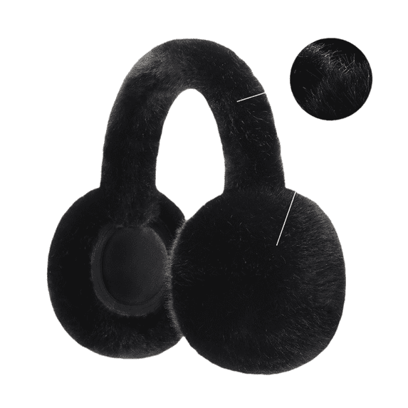 GILIGEGE Winter Ear Muffs for Women Men Fuzzy Earmuffs for Winter Sports Fluffy Ear Warmer with Thick Faux Ear Covers Classic Winter Earmuffs Fluffy Folding Earmuffs Comfortable Fuzzy Warm Ear Covers