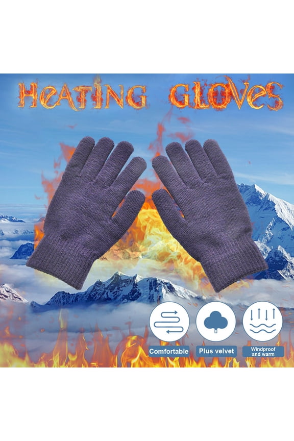 Winter Gloves for Women Men's Warm Knit Gloves for Clod Weather Black Magic Glove for Driving Running Hiking Thick Color Warm Cycling Winter Knitted Solid Cold and Gloves