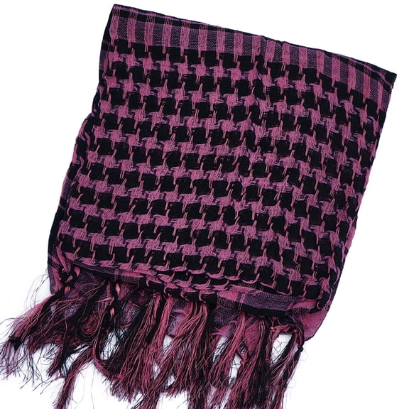 GILIGEGE Winter Scarf for Women Scarf Cotton Plaid Head Neck Scarf with Tassel for Outdoor Camping Accessory Arab Plaid Fringe Lightweight Scarf Cotton Head Neck Scarf with Tassel for Outdoor Camping