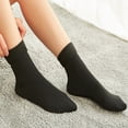 thumbnail image 1 of GILIGEGE Winter Warm Solid Women Socks Thicken Thermal Socks Black Skin Seamless Snow Sock Velvet Unisex Socks Thicken Soft Women Socks Wool Casual Winter Solid Thermal Socks, 1 of 4