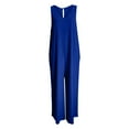 thumbnail image 1 of GILIGEGE Women's Summer Causal Jumpsuits Sleeveless Wide Leg Long Rompers V Neck Strap Loose Baggy Overalls Beach Jumpsuits with Pockets High Waisted Stylish Loose Jumpsuit Vest V Neck Wide Leg, 1 of 7