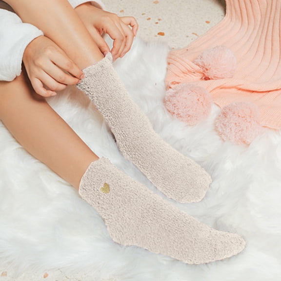 GILIGEGE Womens Fuzzy Socks House Socks for Women Fluffy Thermal Sleeping Winter Socks Casual Cozy Home Socks Slipper Socks Cozy Microfiber Warm Sock Cabin Socks Holiday Gift for Women
