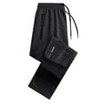 thumbnail image 1 of GILIGEGE Womens Sherpa Lined Sweatpants Winter Warm Lined Joggers for Women Drawstring Thermal Jogger Unisex Stretch Winter Sweatpants Thicken Warm Active Pants BK2 L, 1 of 3