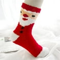 thumbnail image 1 of GILIGEGE Womens Winter Fuzzy Socks Cozy Fluffy Sock Warm Fuzzy Christmas Socks for Women Christmas Socks, Novelty Holiday Socks, Fun Colorful Christmas Festive Crew Slipper Socks, 1 of 3