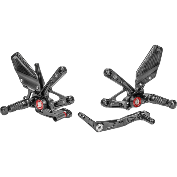 GILLES TOOLING MUE2 Rearset - Black - Yamaha MUE2-Y01-B