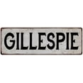 thumbnail image 1 of GILLESPIE Vintage Look Rustic Chic Metal Sign 6x18 106180036963, 1 of 1