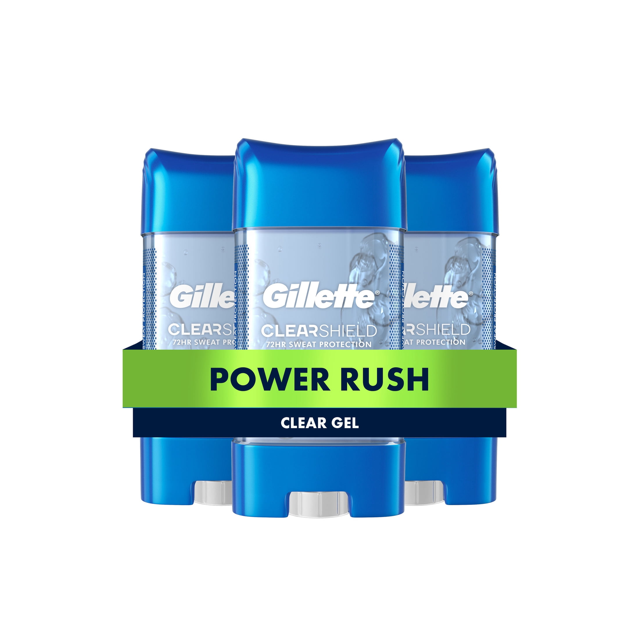 アンドエー 3 in 1 Clear Gel 100g 3本セット Gillette Clear Gel Antiperspirant and Deodorant for Men Power Rush