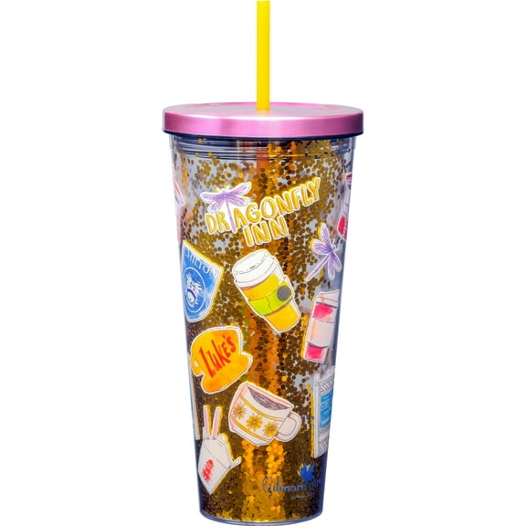 GILMORE GIRLS 32OZ GLITTER CUP