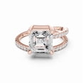 thumbnail image 1 of GIMELIS 3.0 CT Asscher IGI Certified Lab Diamond Bridal Set, 10K Gold, 1 of 5