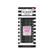 Gimme Bobby Pins, Secure Hold Hair Pins for Thick Hair, Black, 40 Count