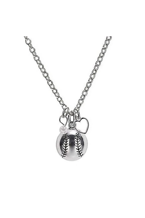 Basketball Silver Necklace Jewelry