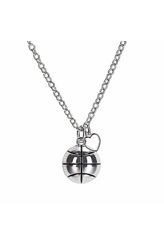 Basketball Silver Necklace Jewelry