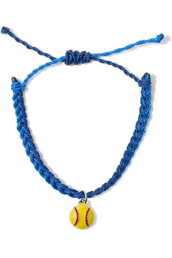 GIMMEDAT Softball Bracelet 100% Waterproof Adjustable Woven Friendship Jewelry Gift
