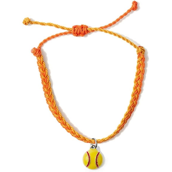 GIMMEDAT Softball Bracelet 100% Waterproof Adjustable Woven Friendship Jewelry Gift