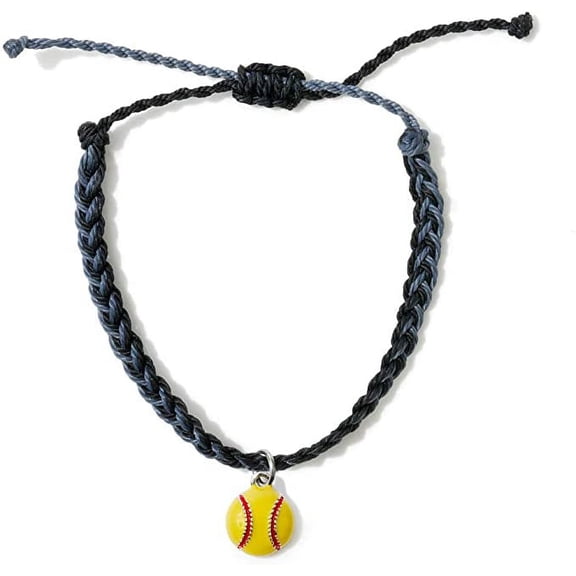 GIMMEDAT Softball Bracelet 100% Waterproof Adjustable Woven Friendship Jewelry Gift