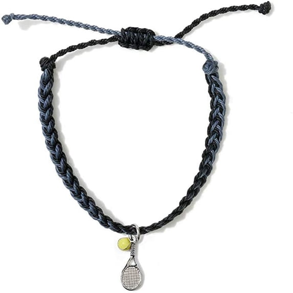 GIMMEDAT Tennis Racket Ball Bracelet 100% Waterproof Adjustable Woven Friendship Jewelry Gift