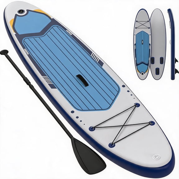 GIMMYFIVE 10.6ft Inflatable Stand Up Paddle Board for Adults, Extra Wide with Full SUP Accessories & Camera Mount, Non-Slip Deck