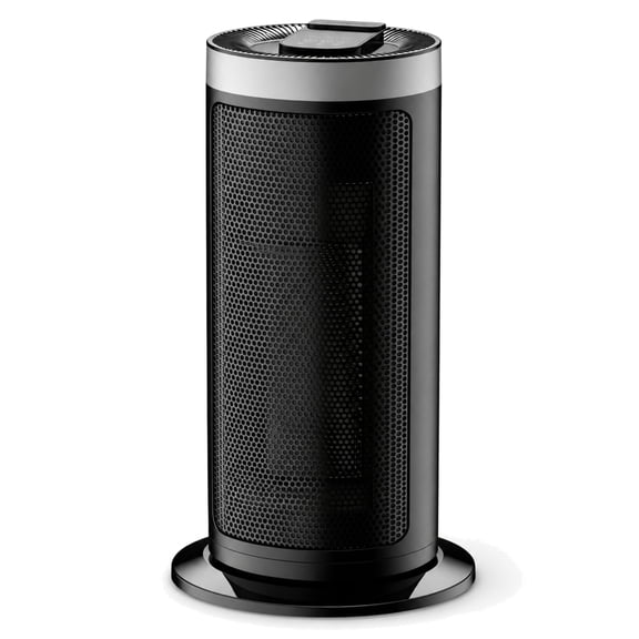 GIMMYFIVE 1500W PTC Tower Space Heater, Ceramic Fast Heating for Large Rooms with Thermostat & Remote