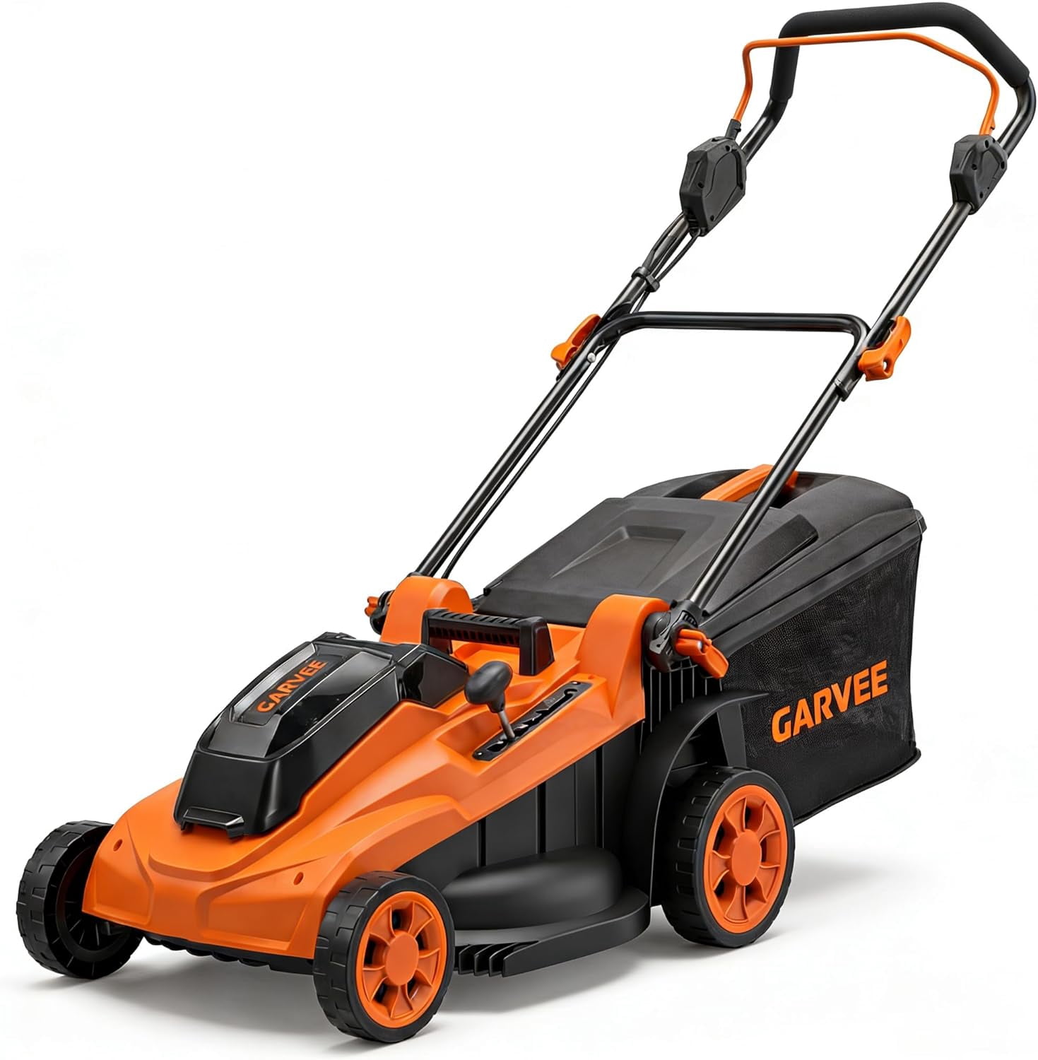 GIMMYFIVE 17 in Cordless Lawn Mower, Brushless Motor, 2 x 20V 4.0Ah Batteries, Bagging and Mulching