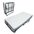 thumbnail image 1 of GIMMYFIVE 75" Folding Bed with 5 In Mattress, Metal Frame, 4 Casters, No Assembly Required, 450 lbs, 1 of 8