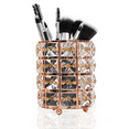 thumbnail image 1 of GINA JOYFURNO Crystal Makeup Brush Holder Organizer, Bling Cosmetics Holder Cup Handcrafted Pen Pencil Holder Storage Container for Valentine Gift Bedroom Dresser Office (Rose Gold), 1 of 5