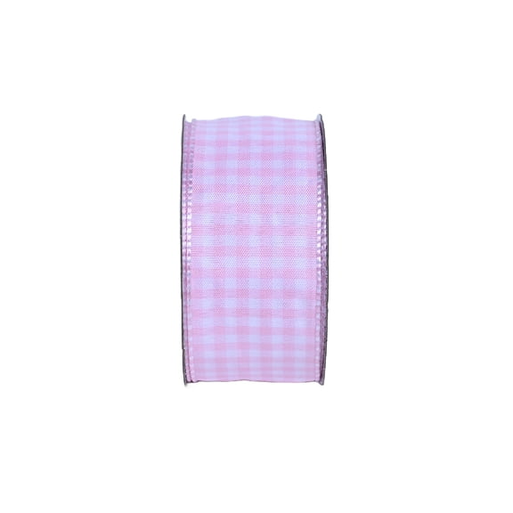 Gwen Studios 1.5" Powder Pink Gingham Ribbon, 3 yards