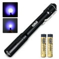 thumbnail image 1 of GING UV FLASHLIGHT 365nm Pen LED UV Light Pocket Light Black Light UV Torch AAA Battery for Glue,Pet Urine, Counterfeit Money, Resin… (D11-365nm)…, 1 of 9