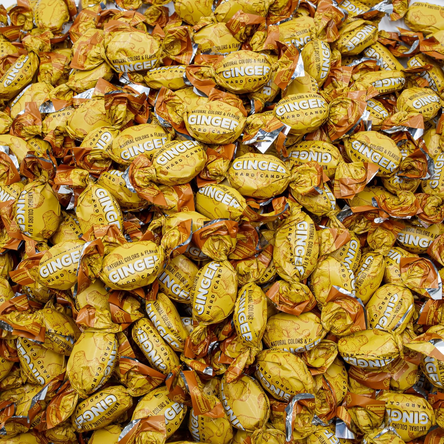 GINGER Candy for Nausea Relief 5 lb – Bulk Bag, Individually Wrapped, Natural Turmeric and Ginger, Gluten Free Candies