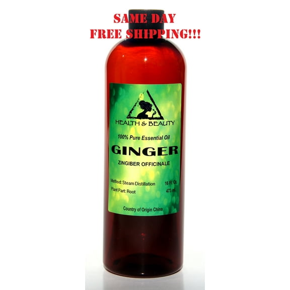GINGER ESSENTIAL OIL AROMATHERAPY 100% PURE NATURAL 16 OZ