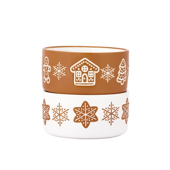 Holiday Time Gingerbread Ramekins Set of 2