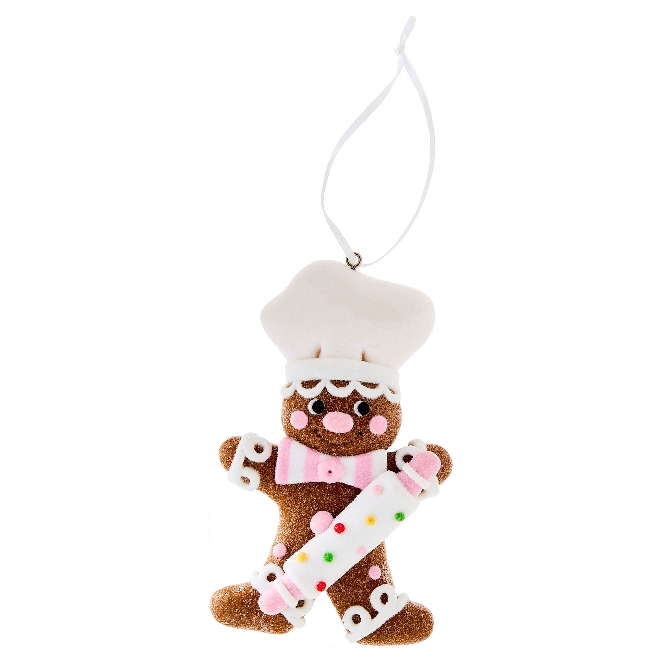Multicolor Clay Dough Baking Gingerbread Chef Christmas Ornament, 4.5", by Holiday Time