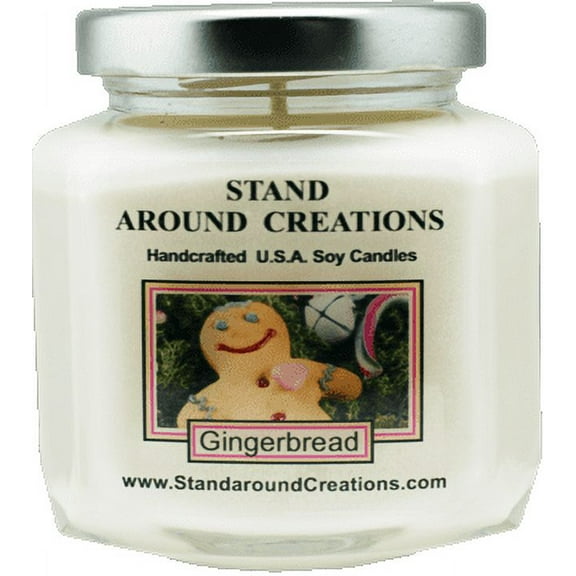 GINGERBREAD HEX 6-OZ. ALL NATURAL SOY CANDLE