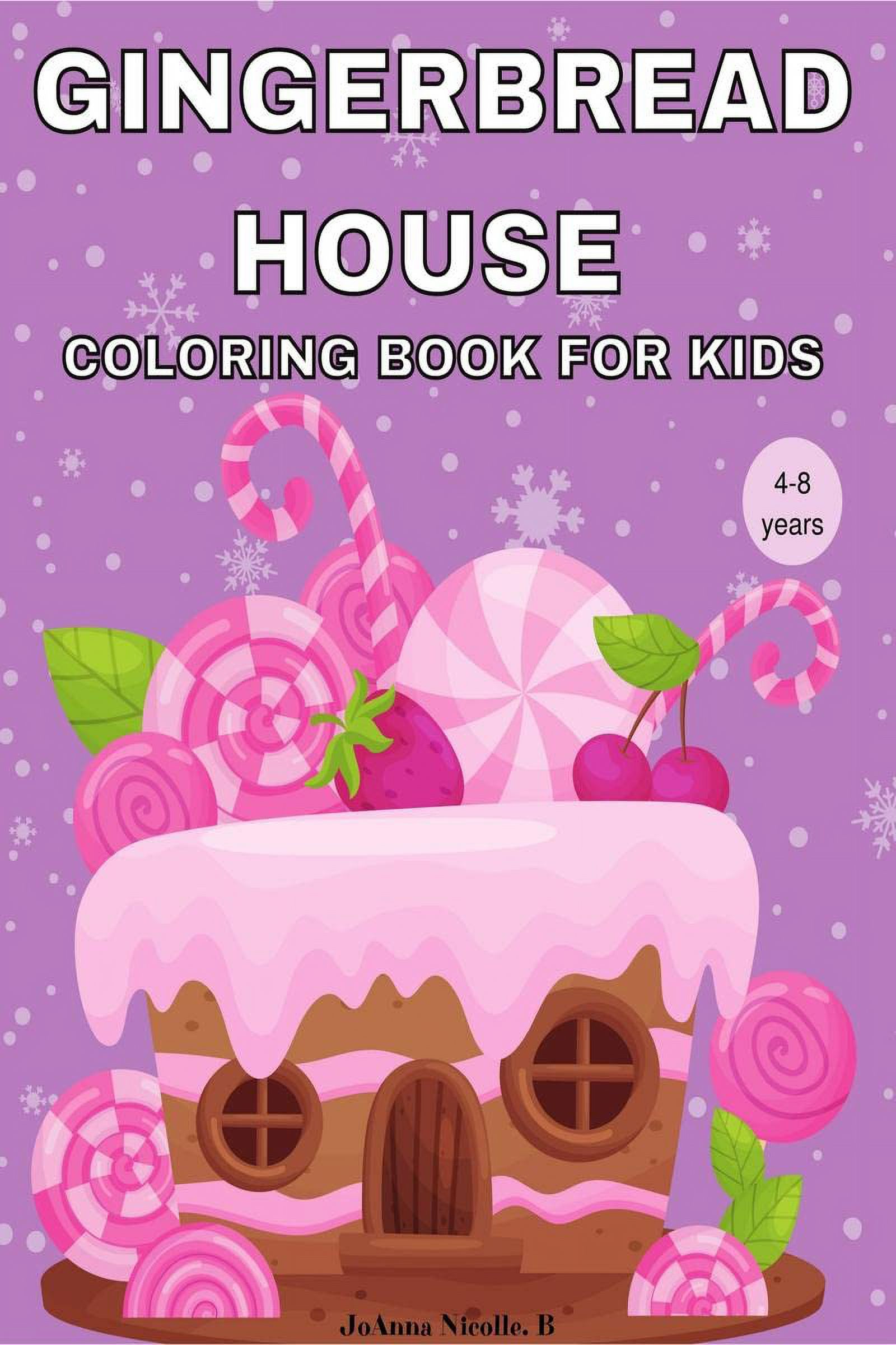 GINGERBREAD HOUSE Coloring Book for Kids Christmas Gift for Kids with