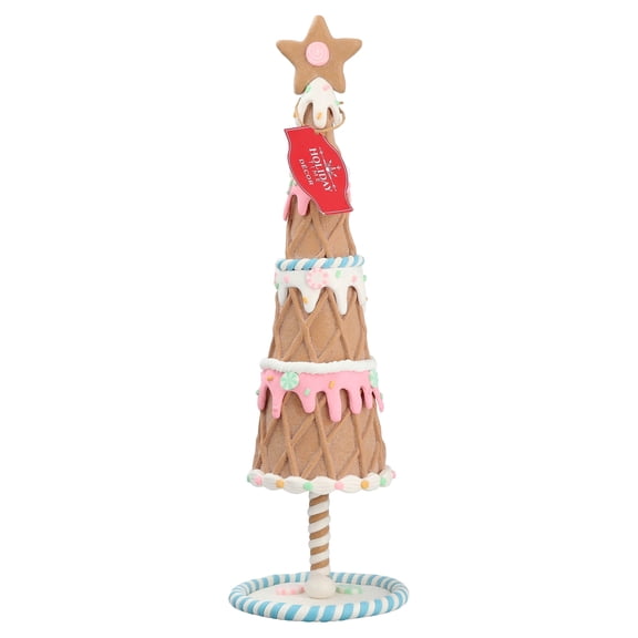 Clay Dough Gingerbread Tree Christmas Decoration, Multicolor, 14", by Holiday Time