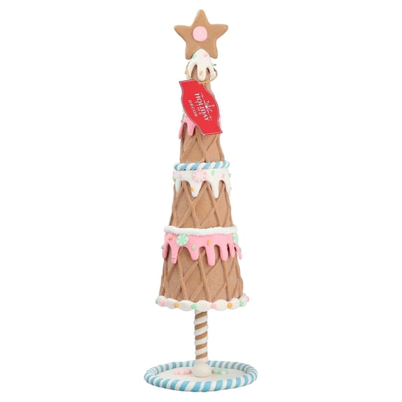 Clay Dough Gingerbread Tree Christmas Decoration, Multicolor, 14", by Holiday Time