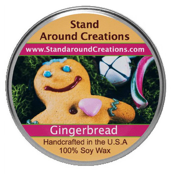 GINGERBREAD TUREEN 8-OZ. ALL NATURAL SOY CANDLE