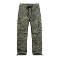 thumbnail image 1 of GINGTTO Men's Cargo Camo Pants, Baggy Flex Wide Leg Fashion Y2K Streetwear Drawstring Stretch, 1 of 8