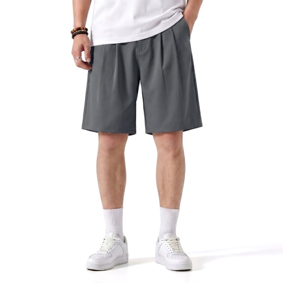 GINGTTO Men's Casual Golf Shorts, Lightweight Quick Dry Stretch Shorts With Pockets, For Summer Outdoor Business Daily Wear