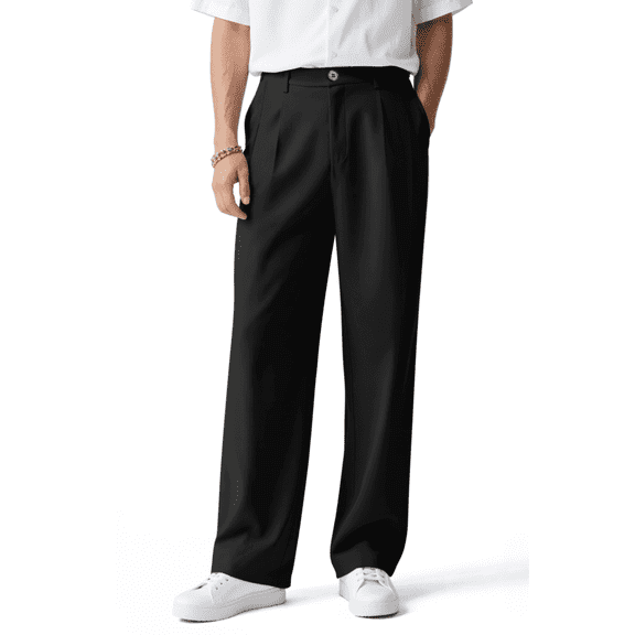 GINGTTO Men's Dress Pants Loose Fit Slacks for Men