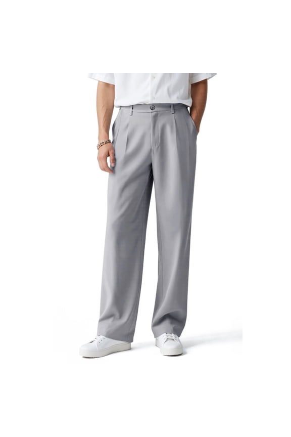 Men's Dress Pants Loose Fit Slacks for Men