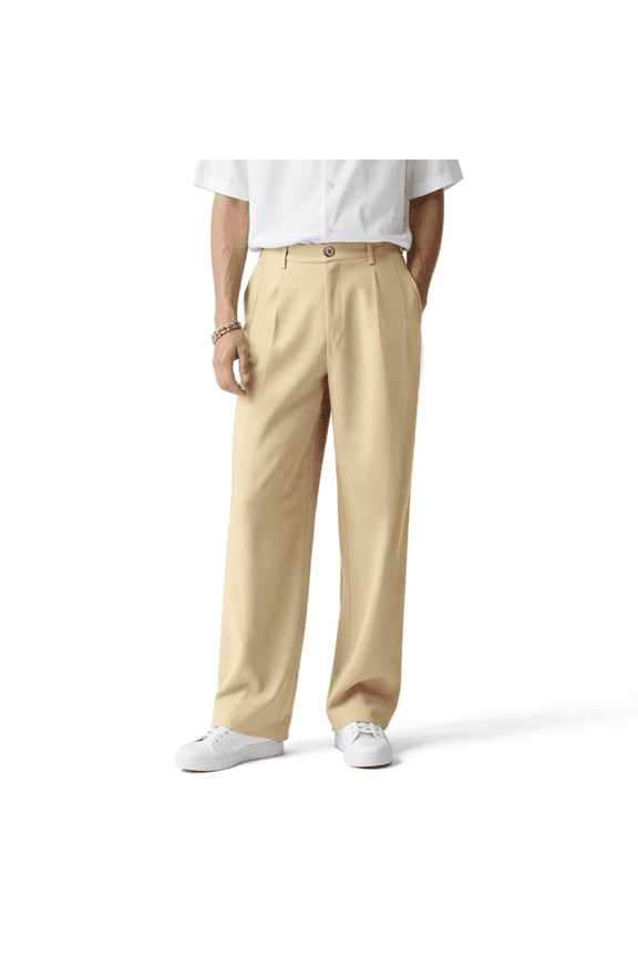 Men's Dress Pants Loose Fit Slacks for Men
