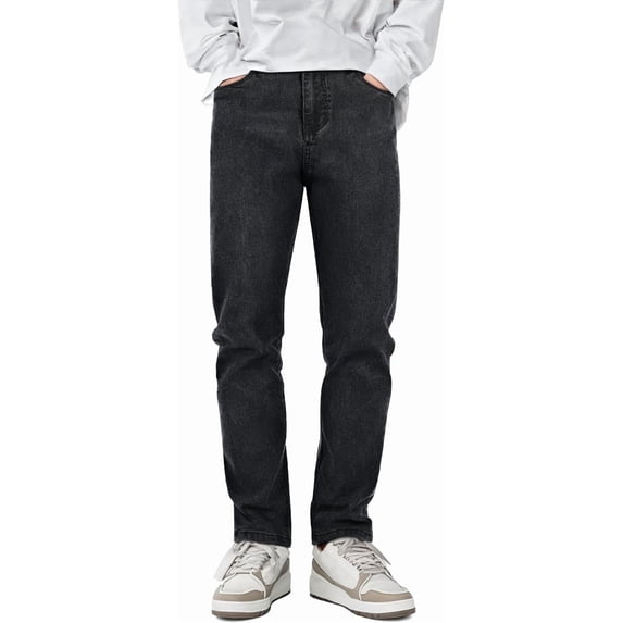 GINGTTO Men's Lightweight Stretch Slim Fit Denim Jeans for Casual Daily Wear